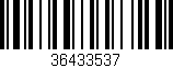 Código de barras (EAN, GTIN, SKU, ISBN): '36433537'