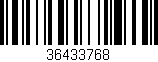 Código de barras (EAN, GTIN, SKU, ISBN): '36433768'
