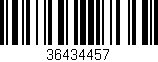 Código de barras (EAN, GTIN, SKU, ISBN): '36434457'