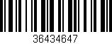 Código de barras (EAN, GTIN, SKU, ISBN): '36434647'