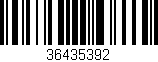 Código de barras (EAN, GTIN, SKU, ISBN): '36435392'