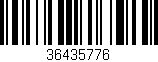 Código de barras (EAN, GTIN, SKU, ISBN): '36435776'