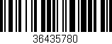 Código de barras (EAN, GTIN, SKU, ISBN): '36435780'