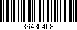 Código de barras (EAN, GTIN, SKU, ISBN): '36436408'