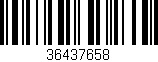 Código de barras (EAN, GTIN, SKU, ISBN): '36437658'