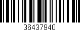 Código de barras (EAN, GTIN, SKU, ISBN): '36437940'