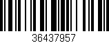 Código de barras (EAN, GTIN, SKU, ISBN): '36437957'