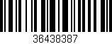 Código de barras (EAN, GTIN, SKU, ISBN): '36438387'