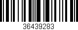 Código de barras (EAN, GTIN, SKU, ISBN): '36439283'