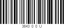 Código de barras (EAN, GTIN, SKU, ISBN): '3643_0_0_U'