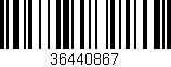 Código de barras (EAN, GTIN, SKU, ISBN): '36440867'