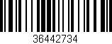 Código de barras (EAN, GTIN, SKU, ISBN): '36442734'