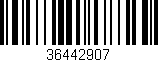 Código de barras (EAN, GTIN, SKU, ISBN): '36442907'