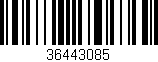 Código de barras (EAN, GTIN, SKU, ISBN): '36443085'