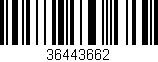 Código de barras (EAN, GTIN, SKU, ISBN): '36443662'