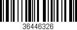 Código de barras (EAN, GTIN, SKU, ISBN): '36446326'