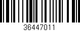 Código de barras (EAN, GTIN, SKU, ISBN): '36447011'