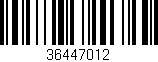 Código de barras (EAN, GTIN, SKU, ISBN): '36447012'