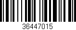 Código de barras (EAN, GTIN, SKU, ISBN): '36447015'