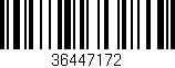 Código de barras (EAN, GTIN, SKU, ISBN): '36447172'