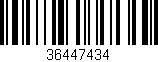 Código de barras (EAN, GTIN, SKU, ISBN): '36447434'