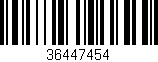 Código de barras (EAN, GTIN, SKU, ISBN): '36447454'