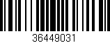Código de barras (EAN, GTIN, SKU, ISBN): '36449031'