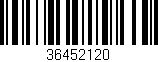 Código de barras (EAN, GTIN, SKU, ISBN): '36452120'