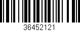 Código de barras (EAN, GTIN, SKU, ISBN): '36452121'