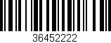 Código de barras (EAN, GTIN, SKU, ISBN): '36452222'