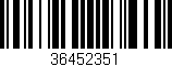 Código de barras (EAN, GTIN, SKU, ISBN): '36452351'