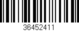 Código de barras (EAN, GTIN, SKU, ISBN): '36452411'
