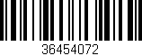 Código de barras (EAN, GTIN, SKU, ISBN): '36454072'