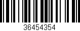 Código de barras (EAN, GTIN, SKU, ISBN): '36454354'