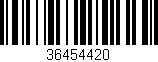 Código de barras (EAN, GTIN, SKU, ISBN): '36454420'