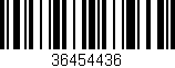 Código de barras (EAN, GTIN, SKU, ISBN): '36454436'