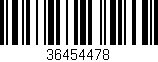 Código de barras (EAN, GTIN, SKU, ISBN): '36454478'