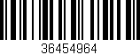 Código de barras (EAN, GTIN, SKU, ISBN): '36454964'