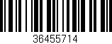 Código de barras (EAN, GTIN, SKU, ISBN): '36455714'