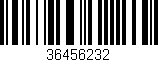 Código de barras (EAN, GTIN, SKU, ISBN): '36456232'