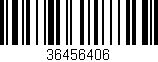 Código de barras (EAN, GTIN, SKU, ISBN): '36456406'