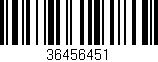 Código de barras (EAN, GTIN, SKU, ISBN): '36456451'
