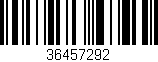 Código de barras (EAN, GTIN, SKU, ISBN): '36457292'