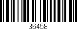 Código de barras (EAN, GTIN, SKU, ISBN): '36458'