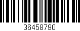 Código de barras (EAN, GTIN, SKU, ISBN): '36458790'