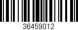 Código de barras (EAN, GTIN, SKU, ISBN): '36459012'
