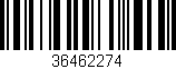 Código de barras (EAN, GTIN, SKU, ISBN): '36462274'