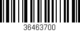 Código de barras (EAN, GTIN, SKU, ISBN): '36463700'