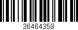 Código de barras (EAN, GTIN, SKU, ISBN): '36464358'