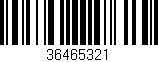 Código de barras (EAN, GTIN, SKU, ISBN): '36465321'